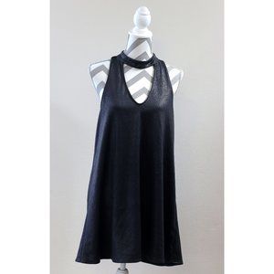 NASTY GAL Black dress texture Large